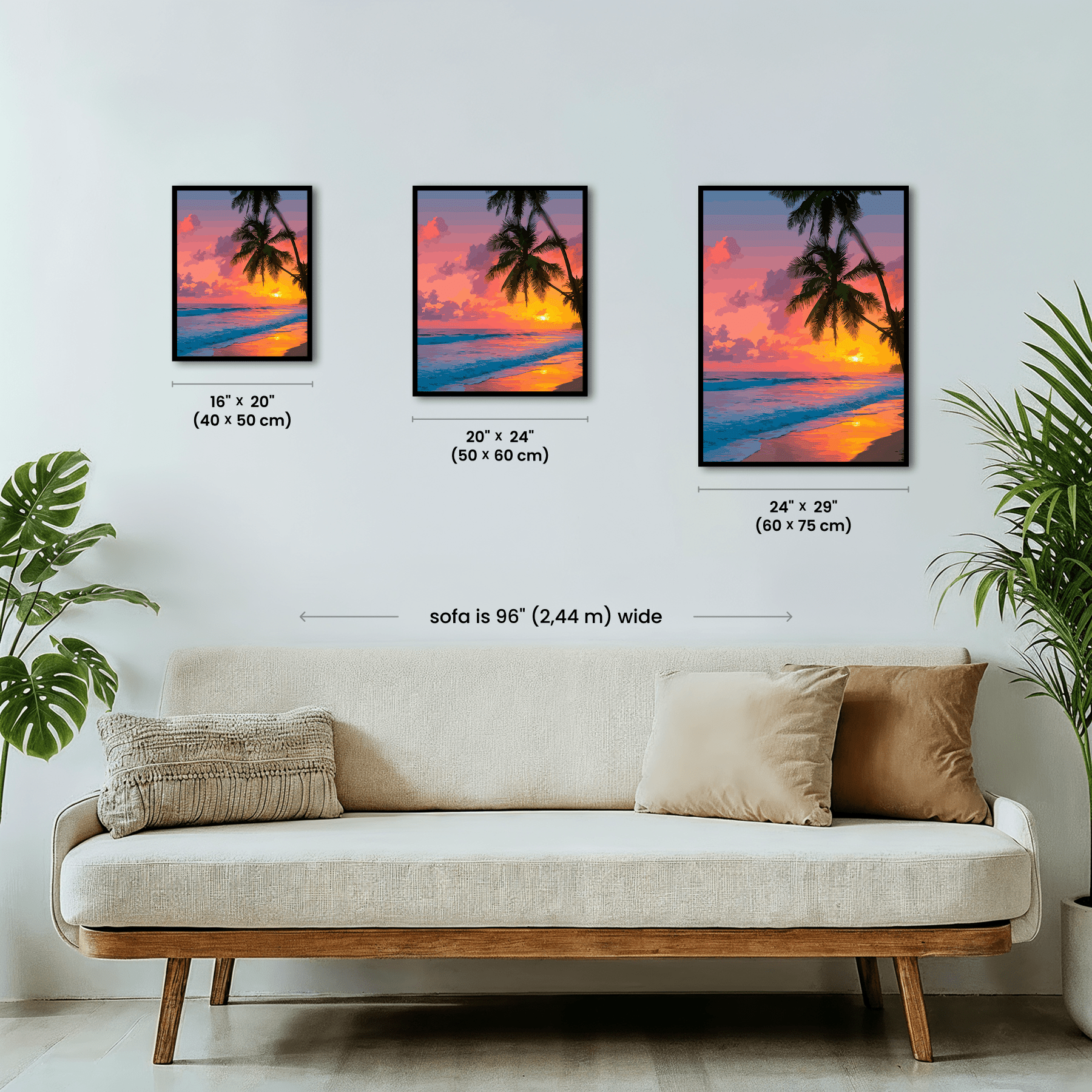 Paint by numbers - Tropical Sunset - MyArt