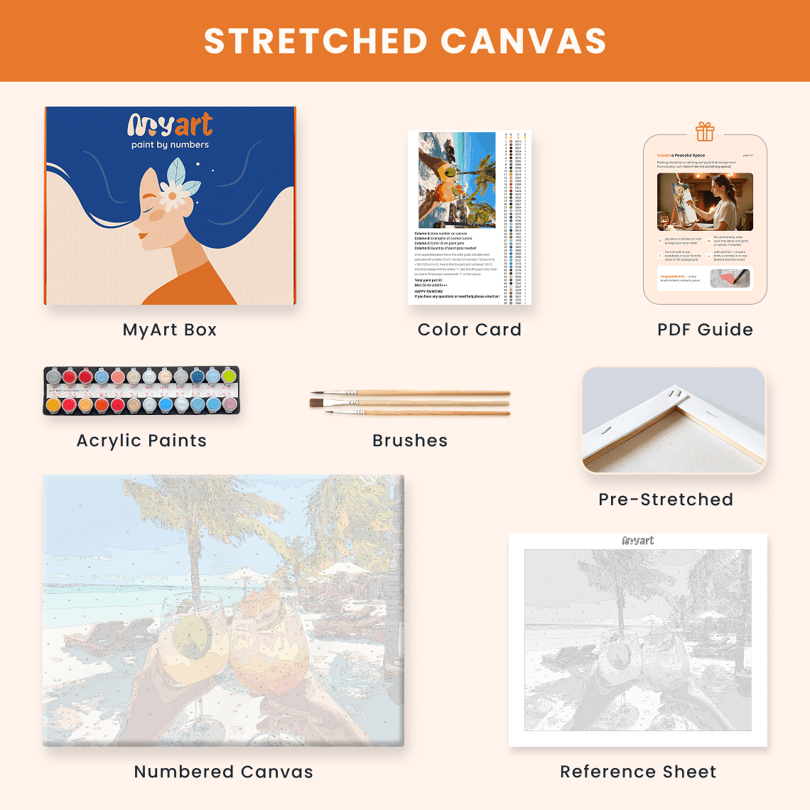 Paint by numbers - Tropical Toast - MyArt