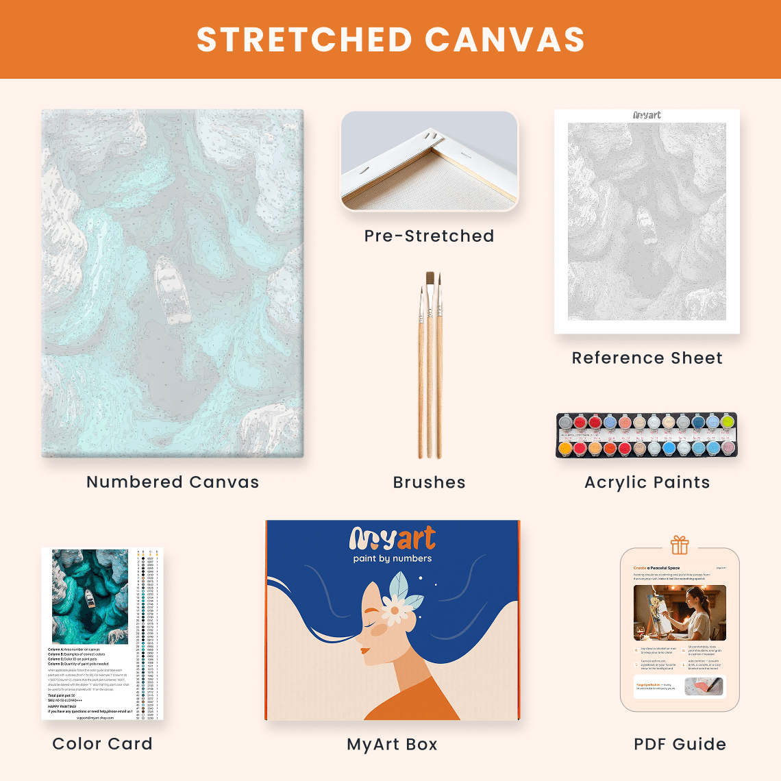 Paint by numbers - Turquoise Gorge - MyArt