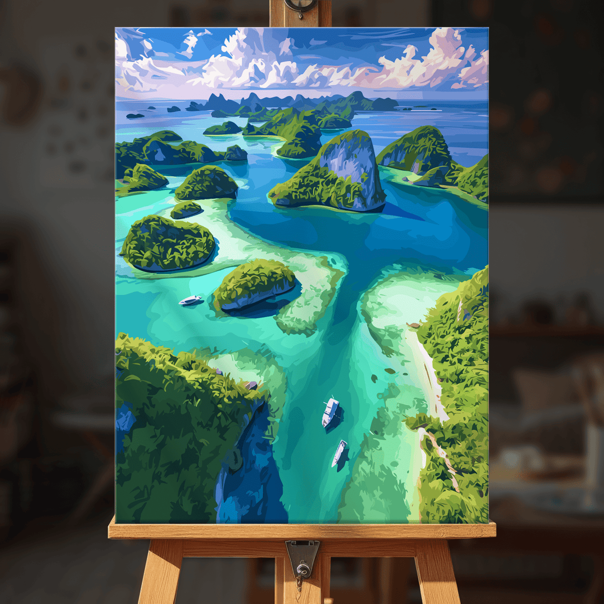 Paint by numbers - Turquoise Isles - MyArt