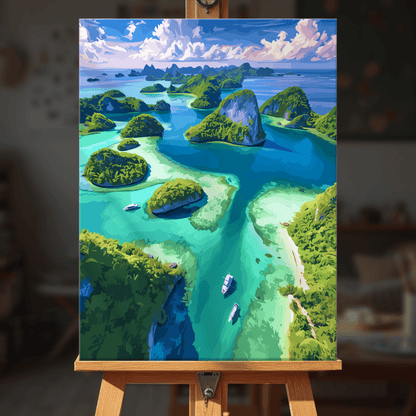 Paint by numbers - Turquoise Isles - MyArt