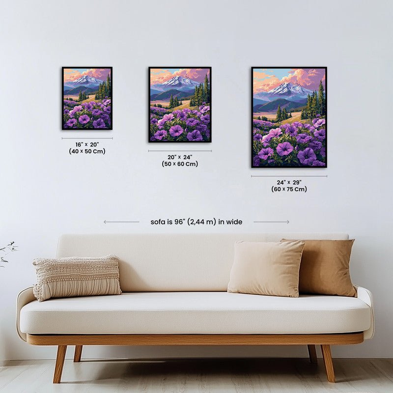 Paint by numbers - Twilight Flowers - MyArt