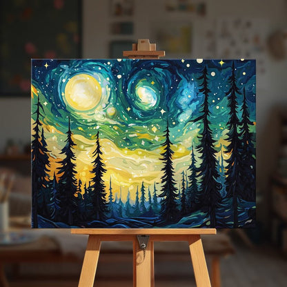 Paint by numbers - Twilight Pines - MyArt