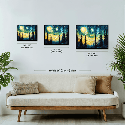 Paint by numbers - Twilight Pines - MyArt