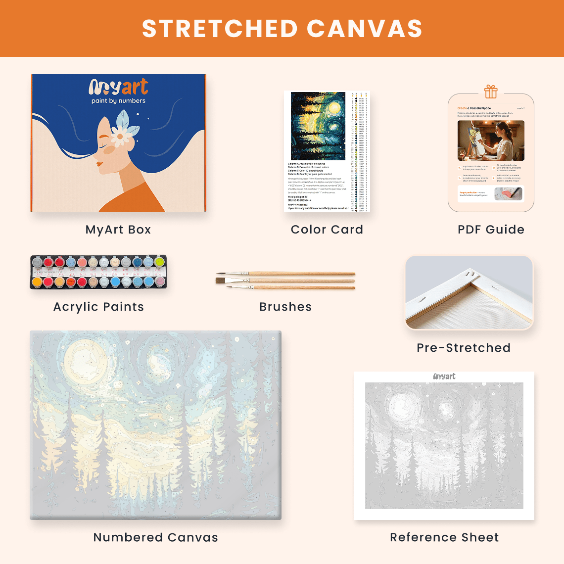 Paint by numbers - Twilight Pines - MyArt