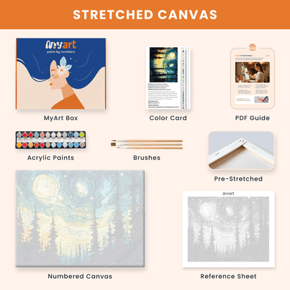 Paint by numbers - Twilight Pines - MyArt