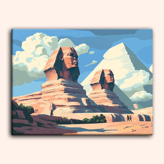 Paint by numbers - Twin Sphinxes - MyArt