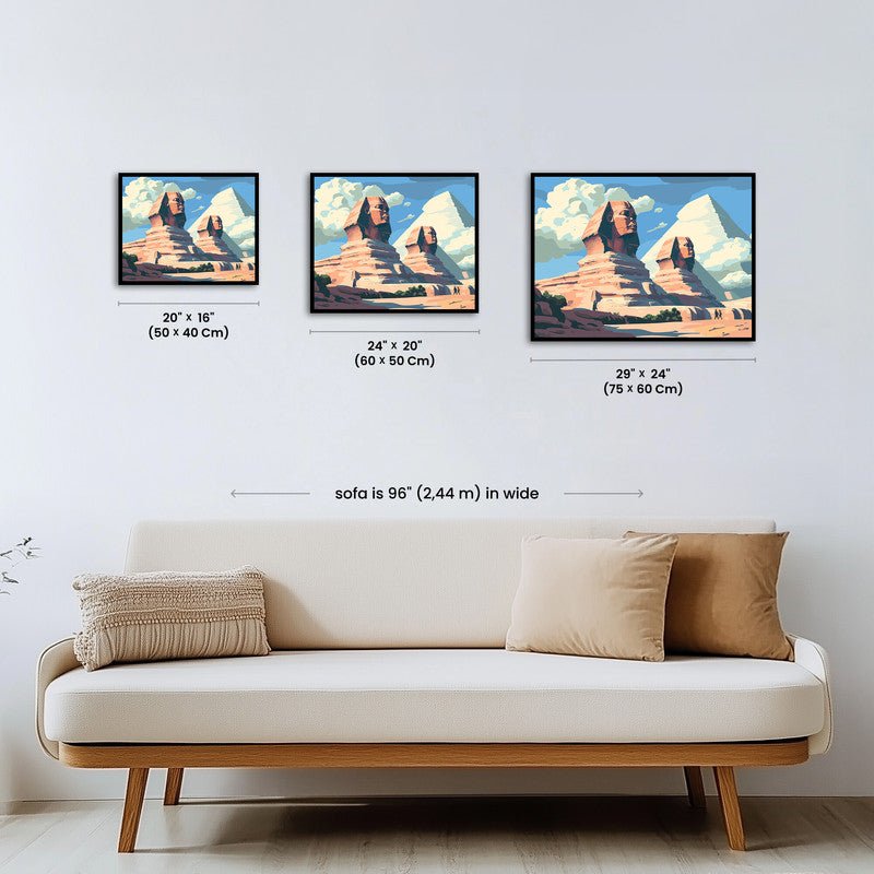 Paint by numbers - Twin Sphinxes - MyArt