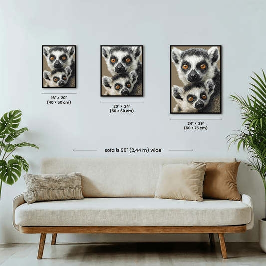 Paint by numbers - Twin Lemurs - MyArt