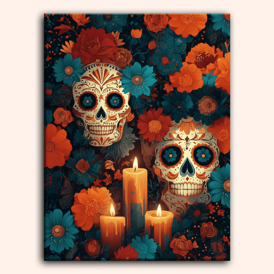 Paint by numbers - Twin Skulls - MyArt
