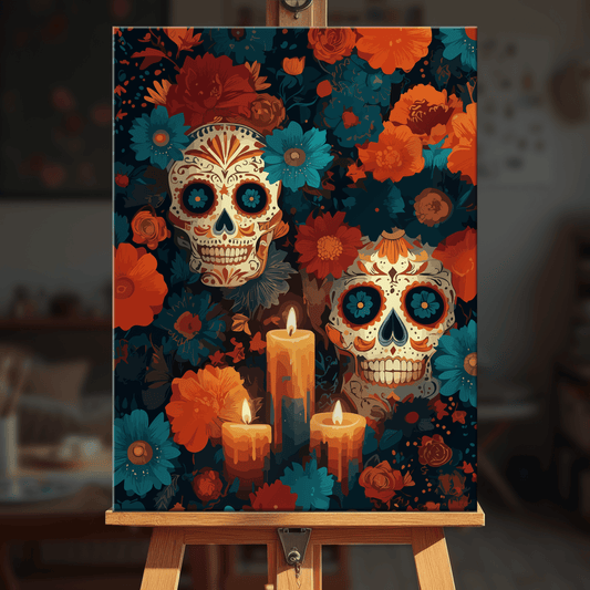 Paint by numbers - Twin Skulls - MyArt