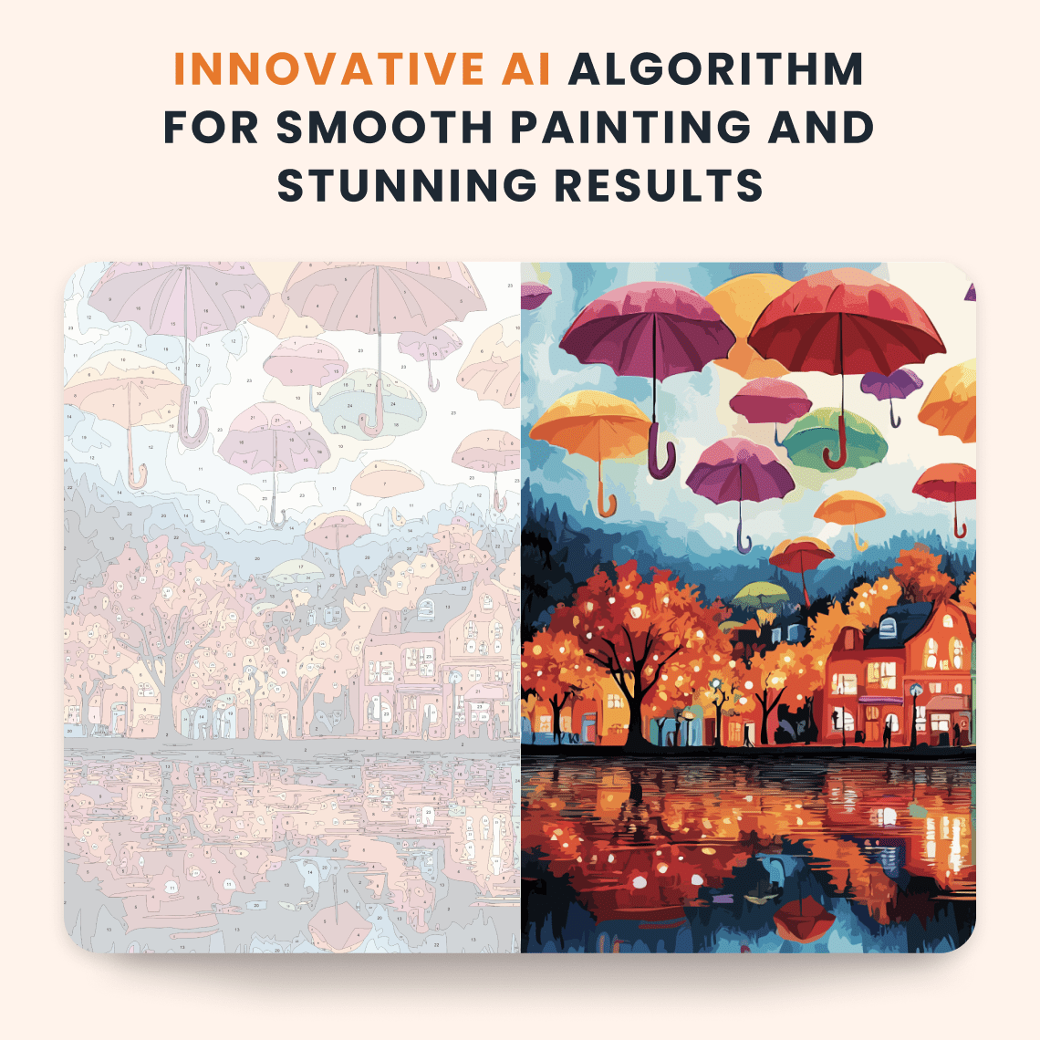 Paint by numbers - Umbrella Sky - MyArt