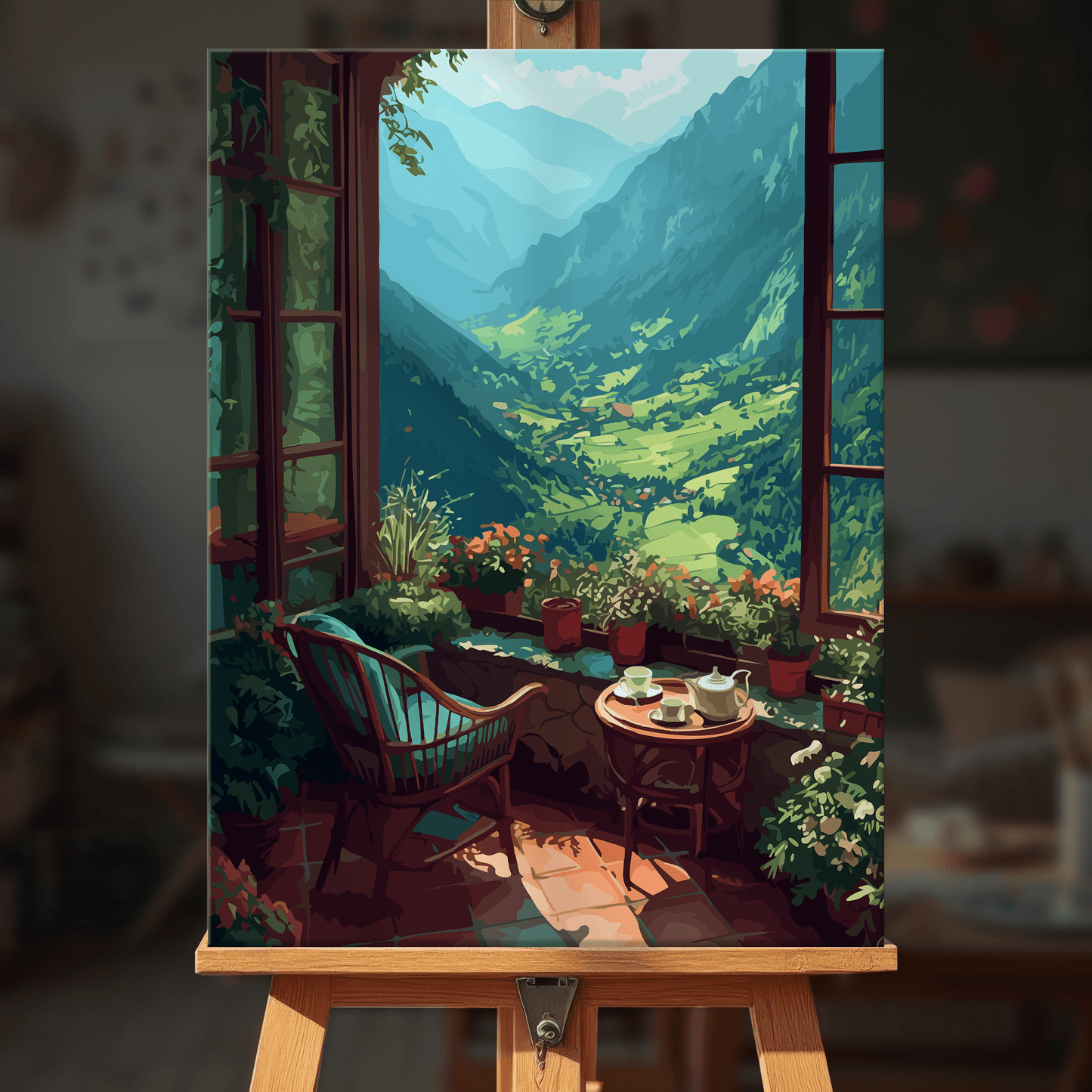 Paint by numbers - Valley Balcony - MyArt