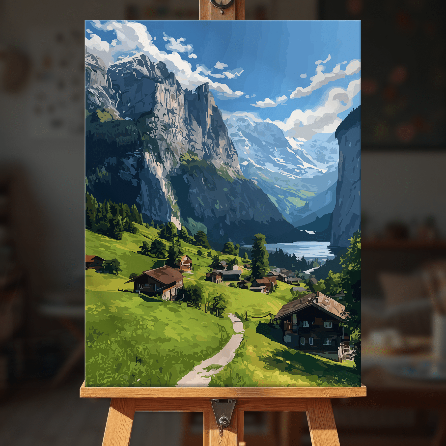 Paint by numbers - Valley Homes - MyArt