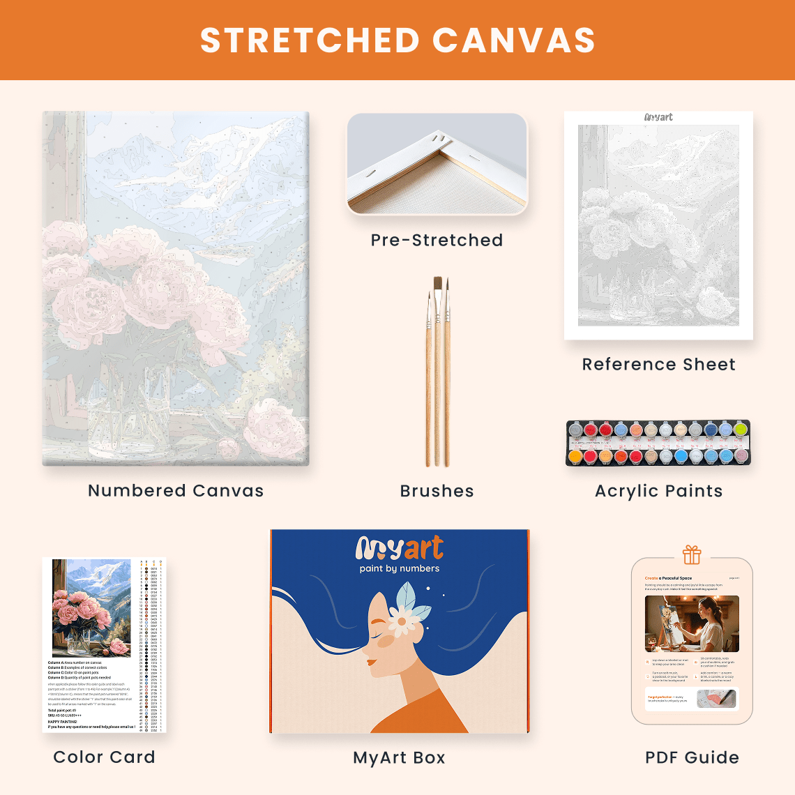 Paint by numbers - Valley of Roses - MyArt