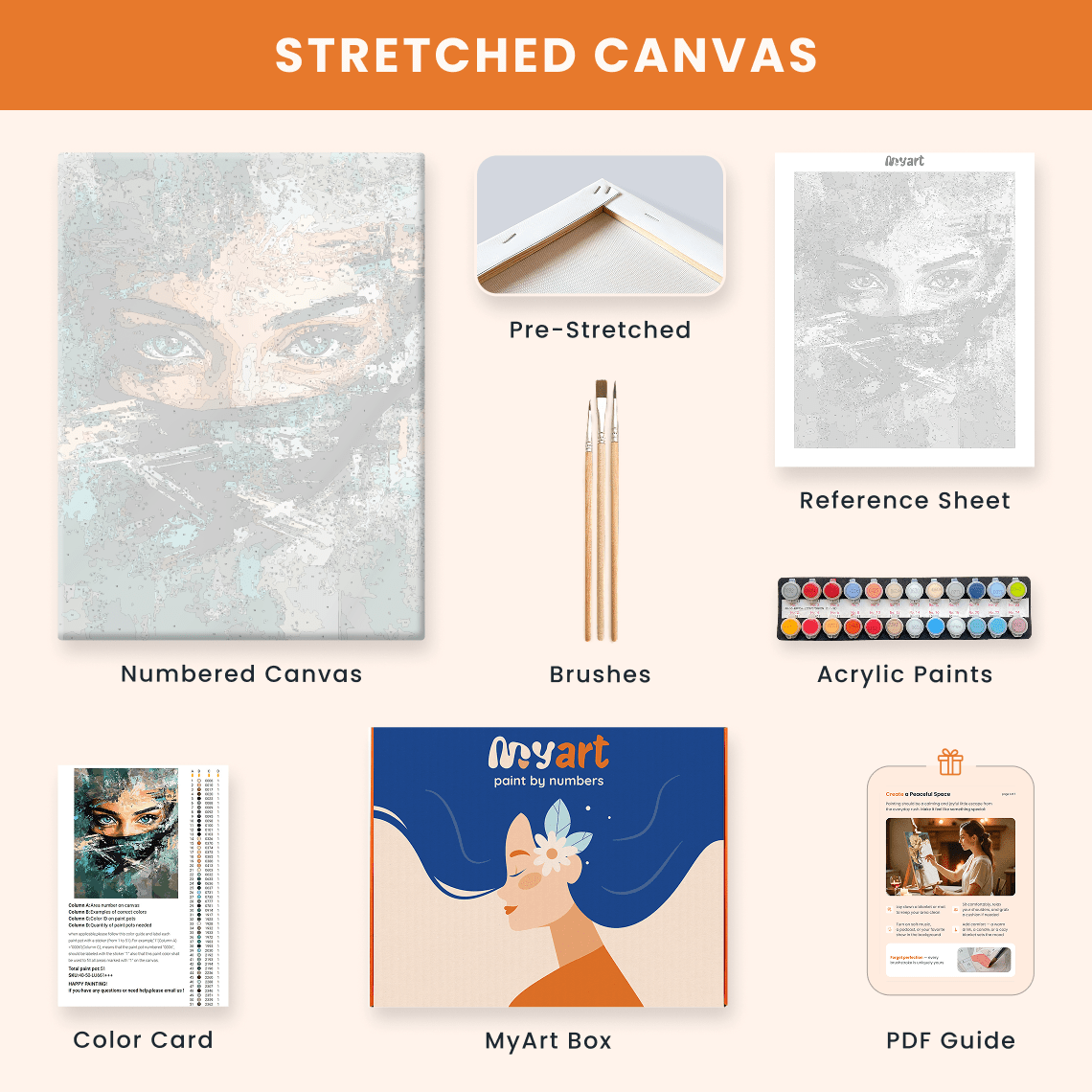 Paint by numbers - Veiled Vision - MyArt