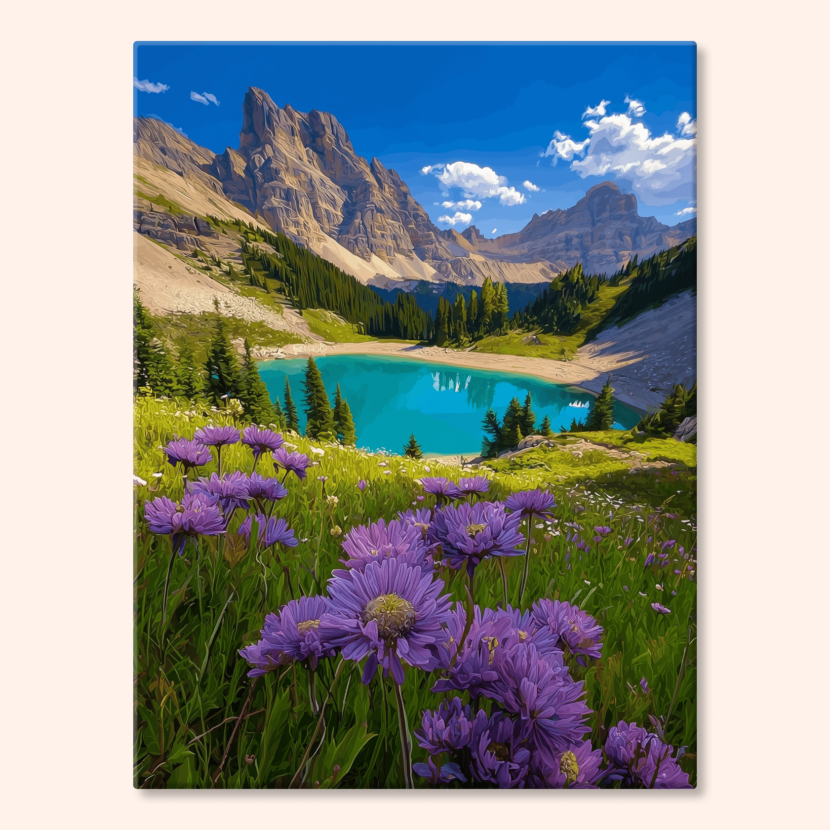 Paint by numbers - Violet Lake - MyArt