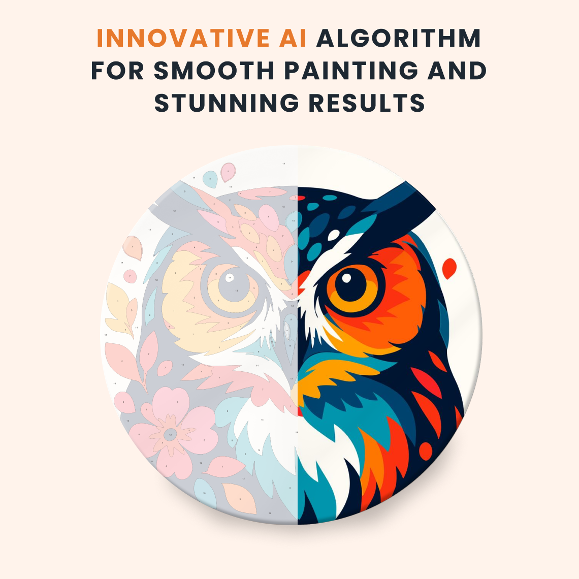 Paint by numbers - Vivid Owl - MyArt