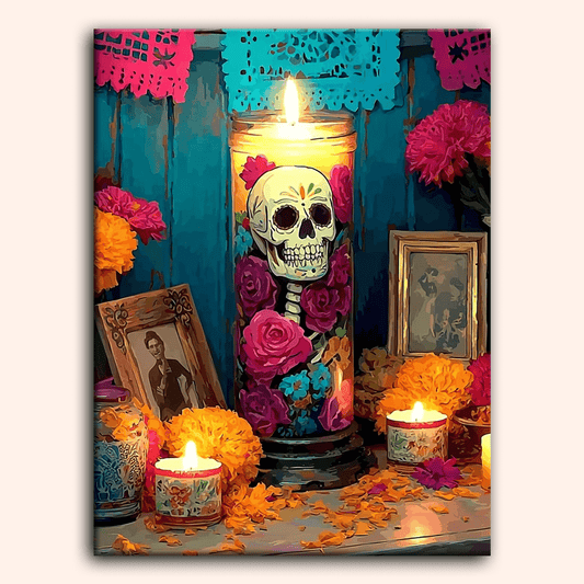Paint by numbers - Votive Skull - MyArt