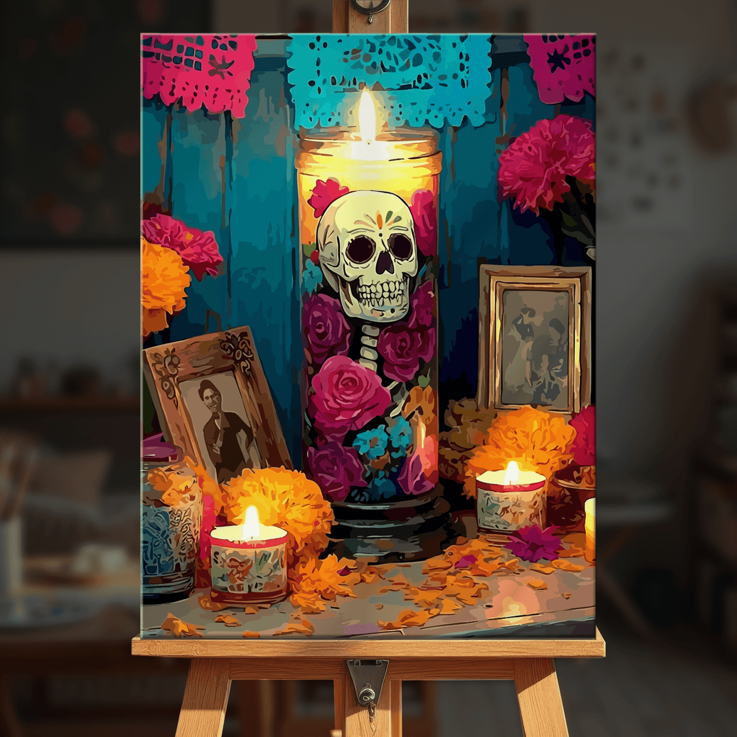 Paint by numbers - Votive Skull - MyArt