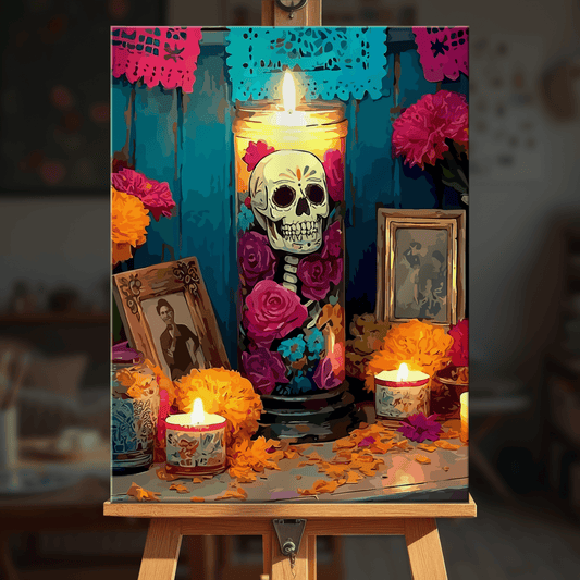Paint by numbers - Votive Skull - MyArt
