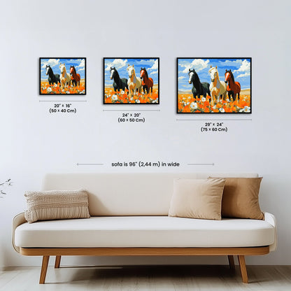 Paint by numbers - Wild Stallions - MyArt