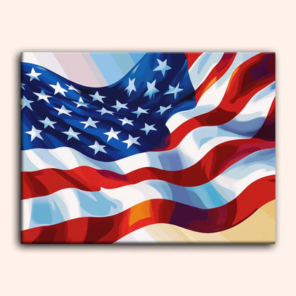 Paint by numbers - Waving Stripes - MyArt
