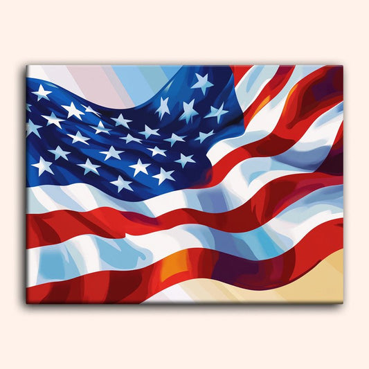 Paint by numbers - Waving Stripes - MyArt
