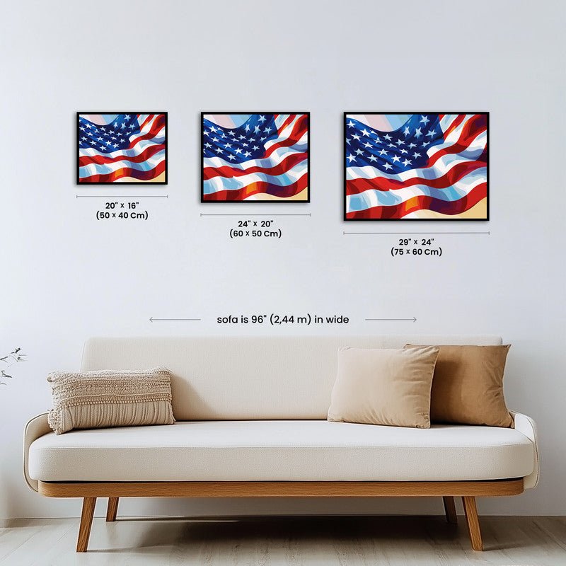 Paint by numbers - Waving Stripes - MyArt