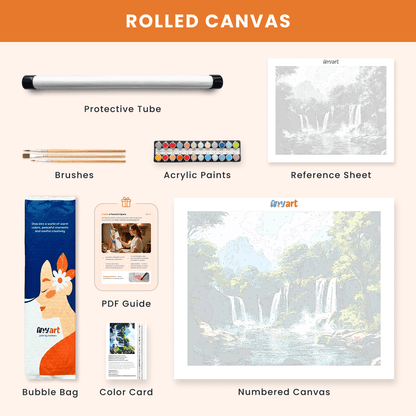 Paint by numbers - Whispering Falls - MyArt