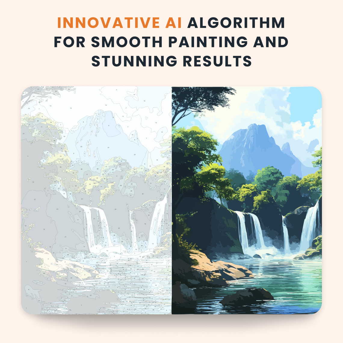 Paint by numbers - Whispering Falls - MyArt