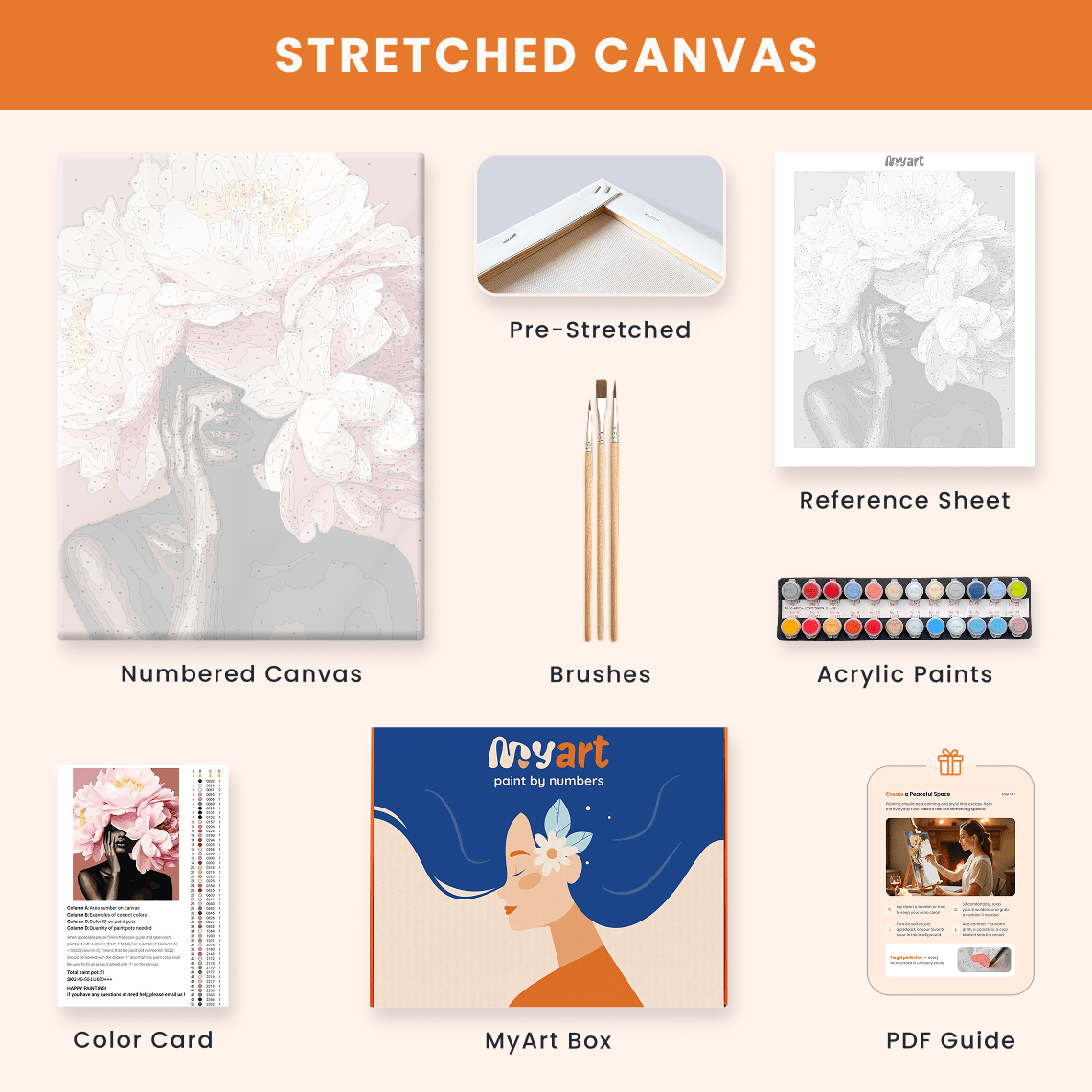 Paint by numbers - Whispering Peonies - MyArt