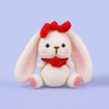 White Bunny with Red Bow