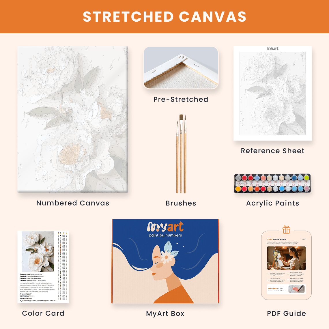 Paint by numbers - White Echo - MyArt