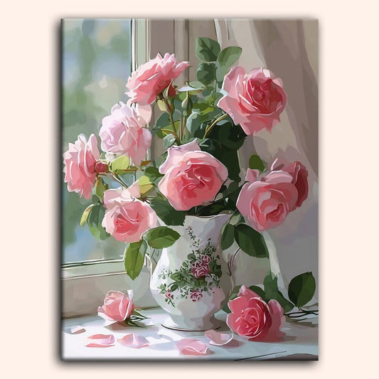 Paint by numbers - Window Roses - MyArt