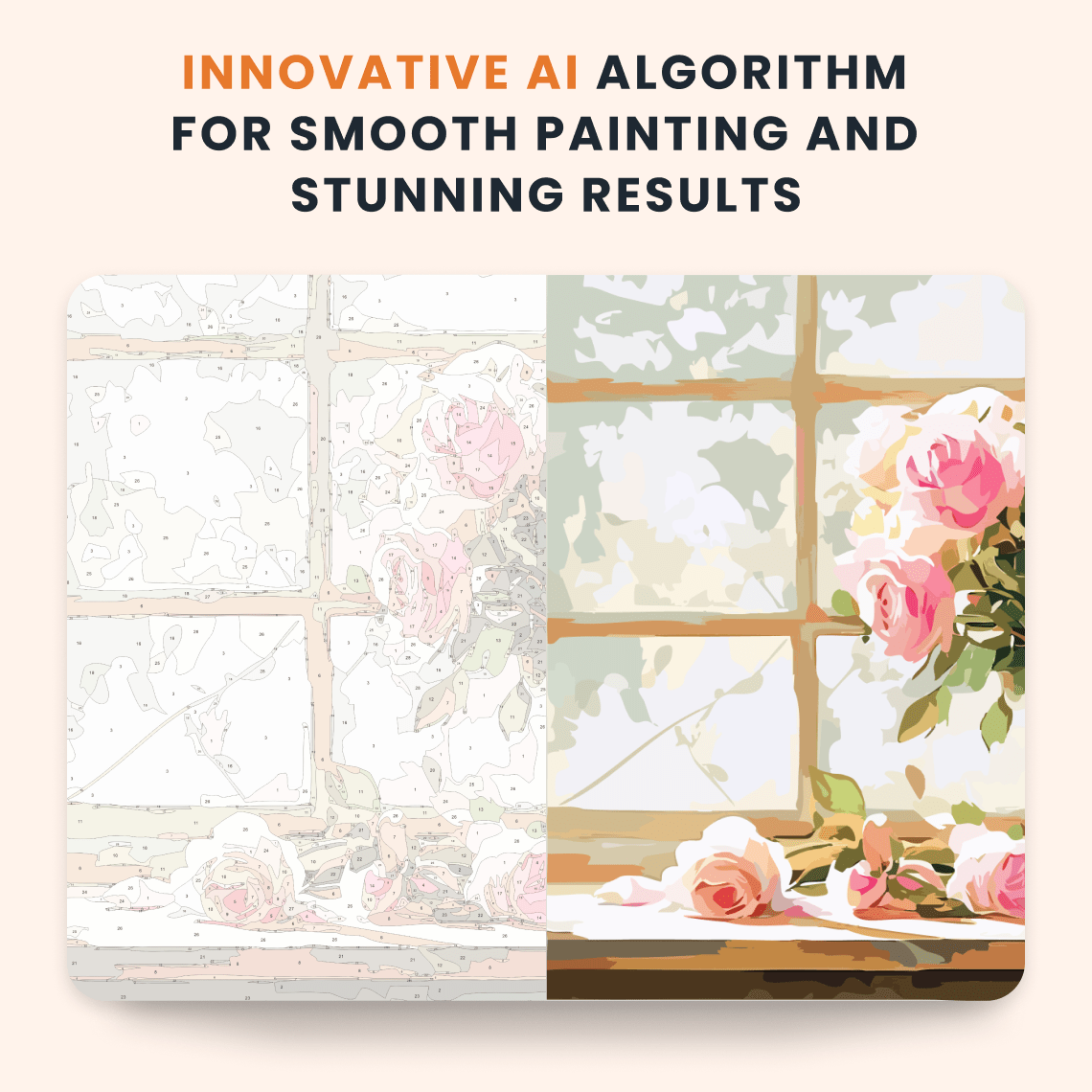 Paint by numbers - Window Blossoms - MyArt