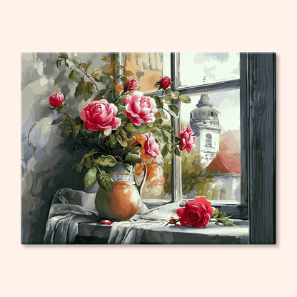 Paint by numbers - Window Flowers - MyArt