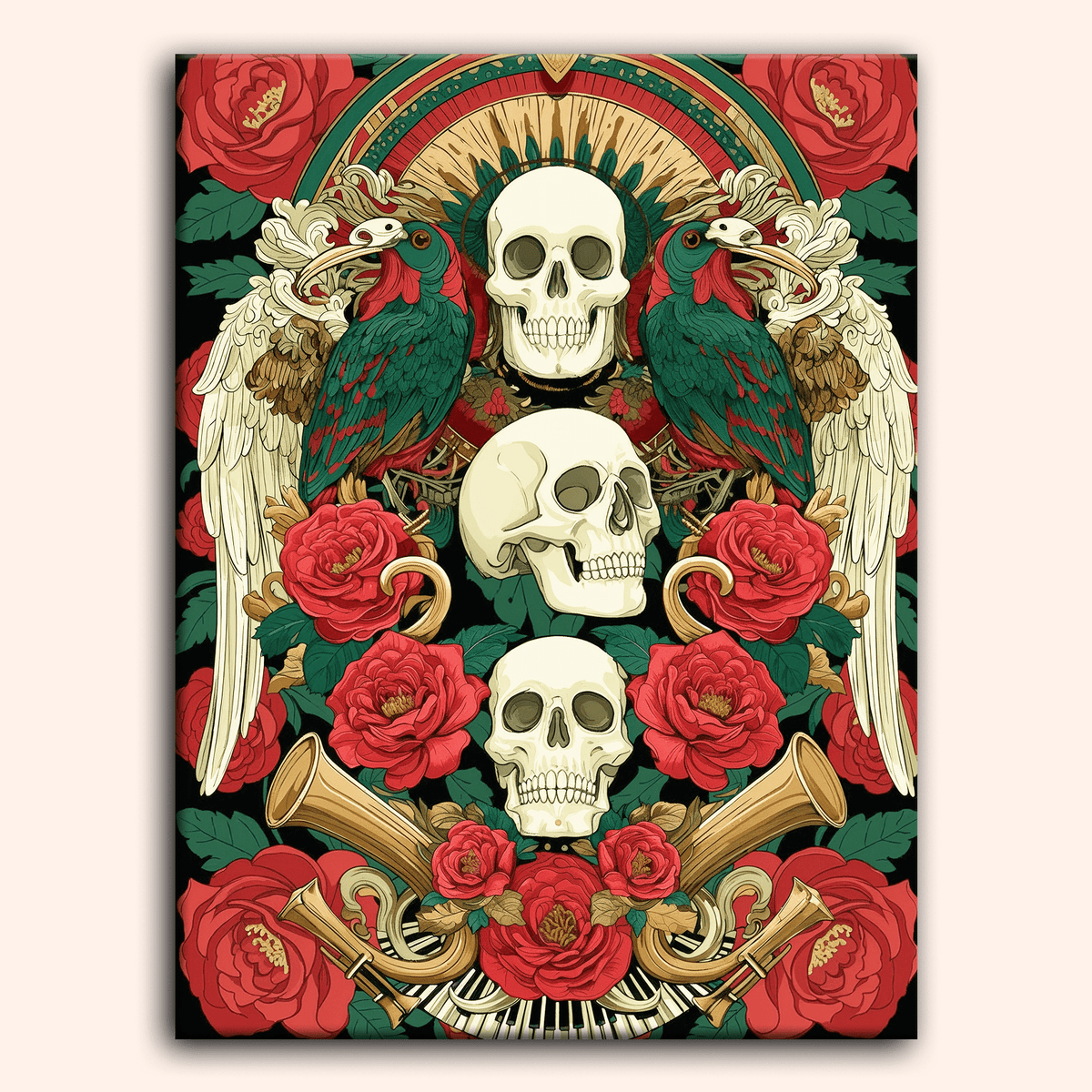 Paint by numbers - Winged Bones - MyArt