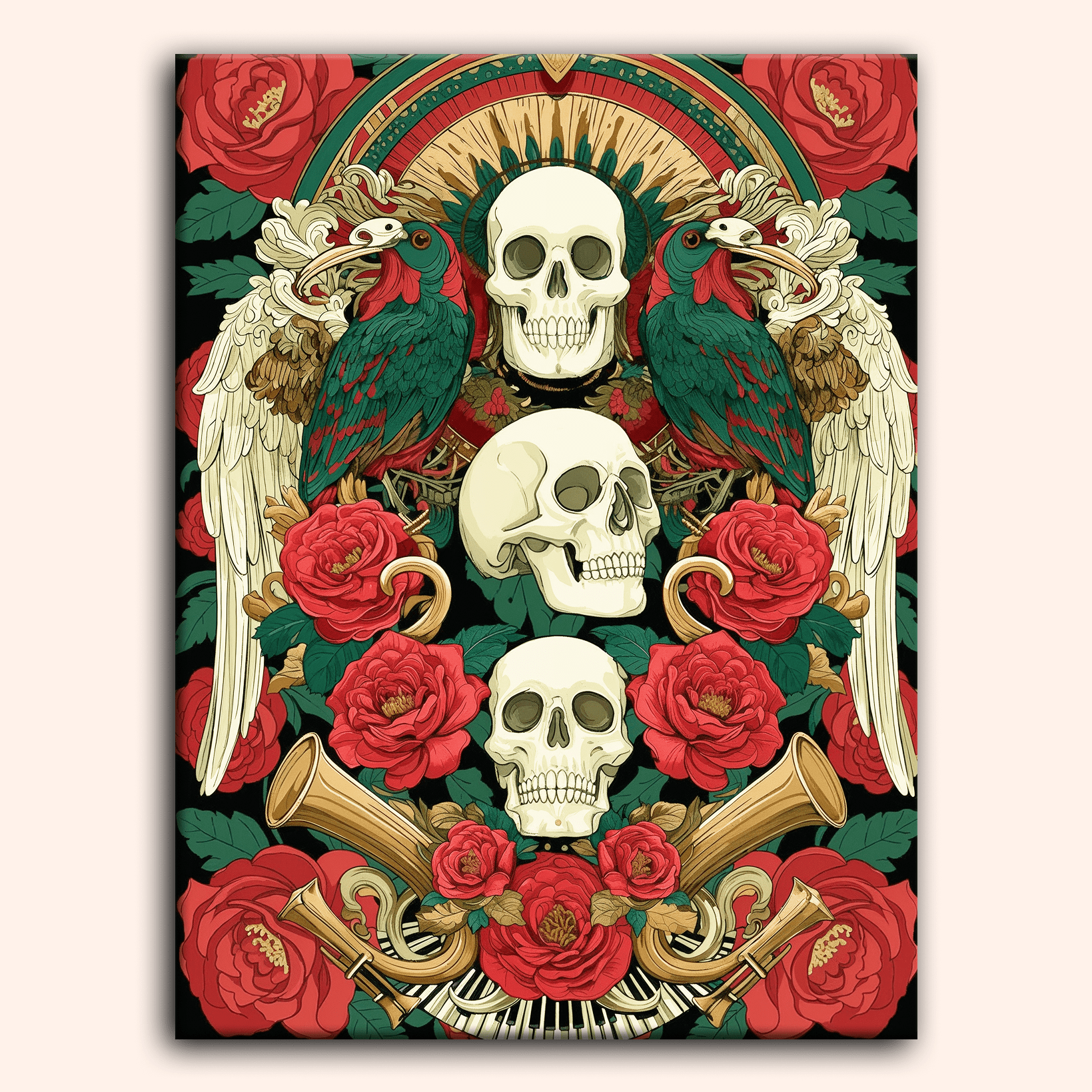 Paint by numbers - Winged Bones - MyArt