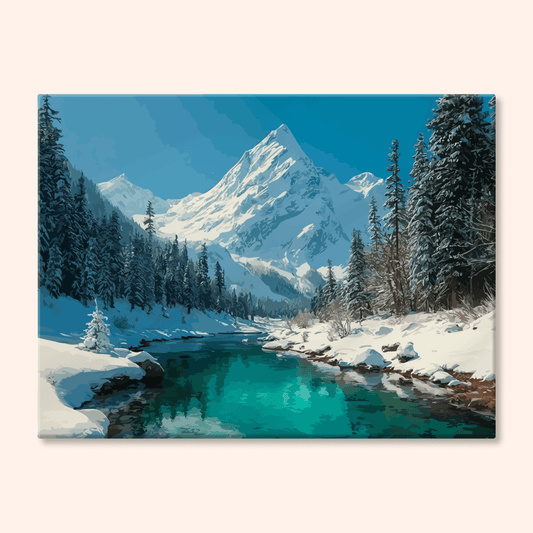 Paint by numbers - Winter River - MyArt