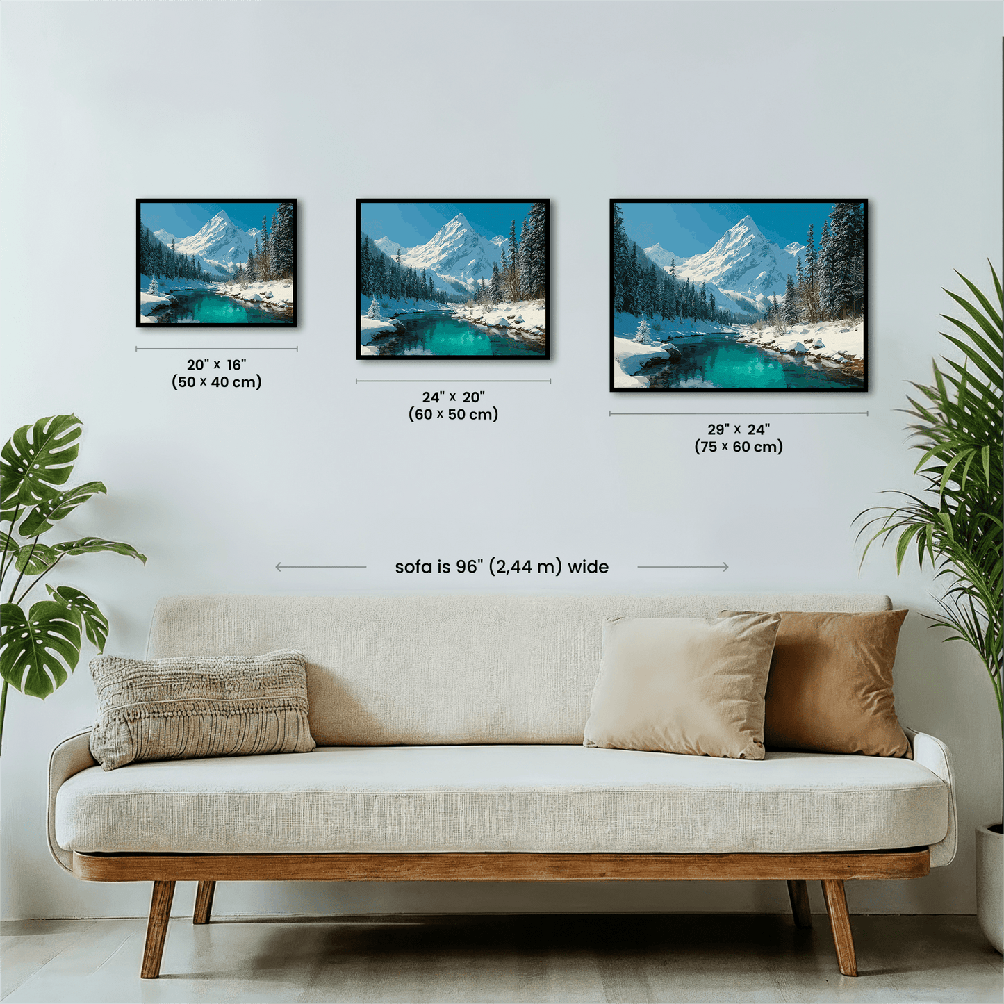 Paint by numbers - Winter River - MyArt