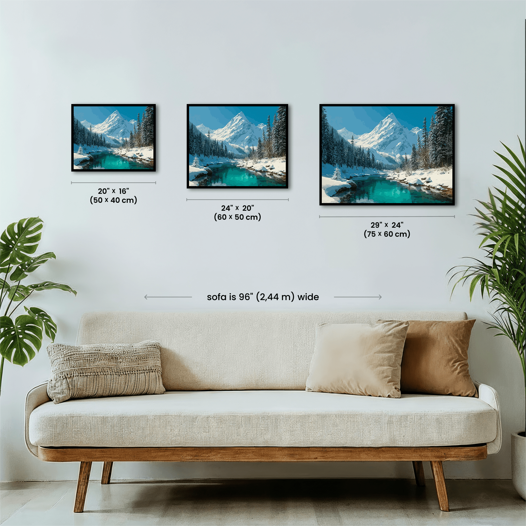 Paint by numbers - Winter River - MyArt