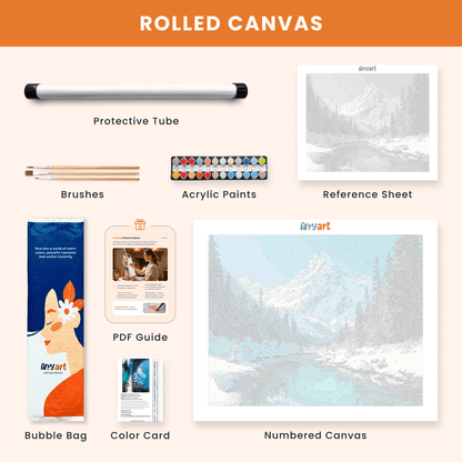 Paint by numbers - Winter River - MyArt