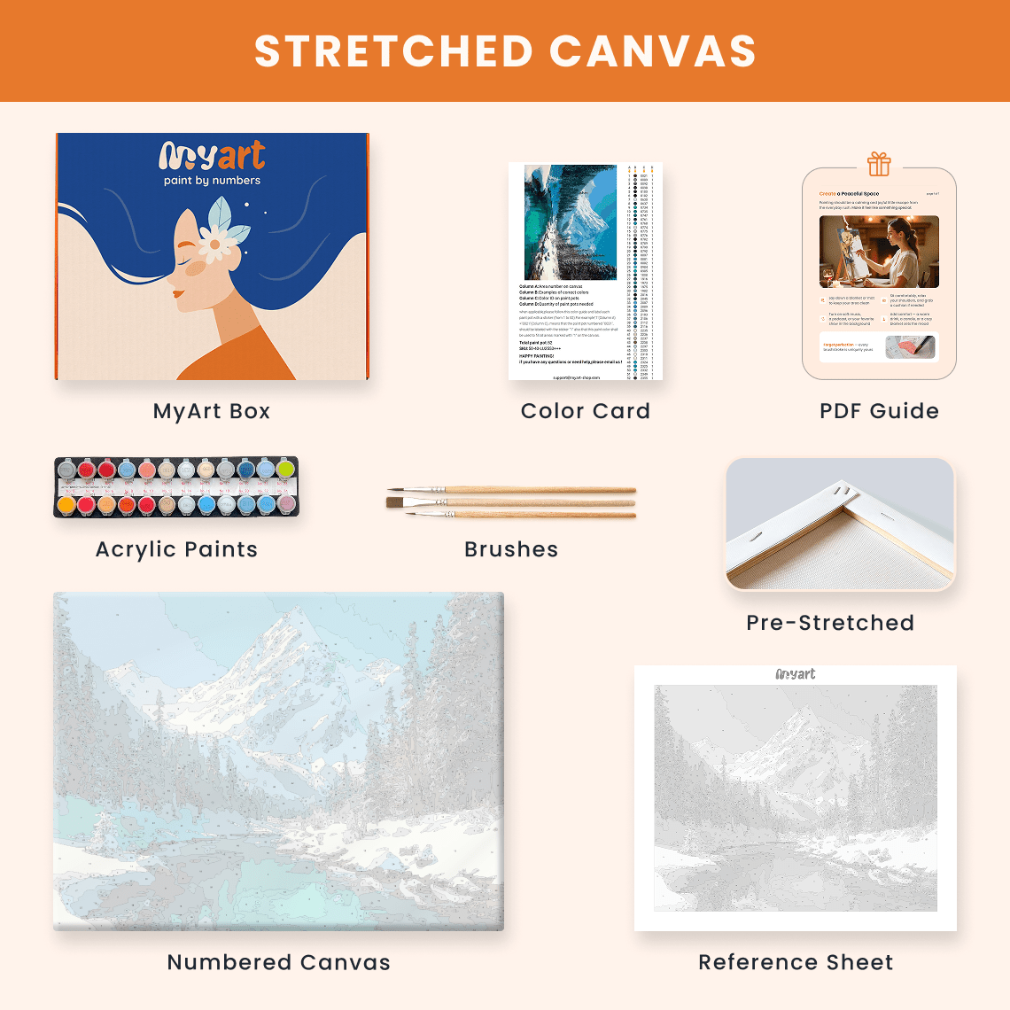 Paint by numbers - Winter River - MyArt