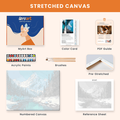 Paint by numbers - Winter River - MyArt