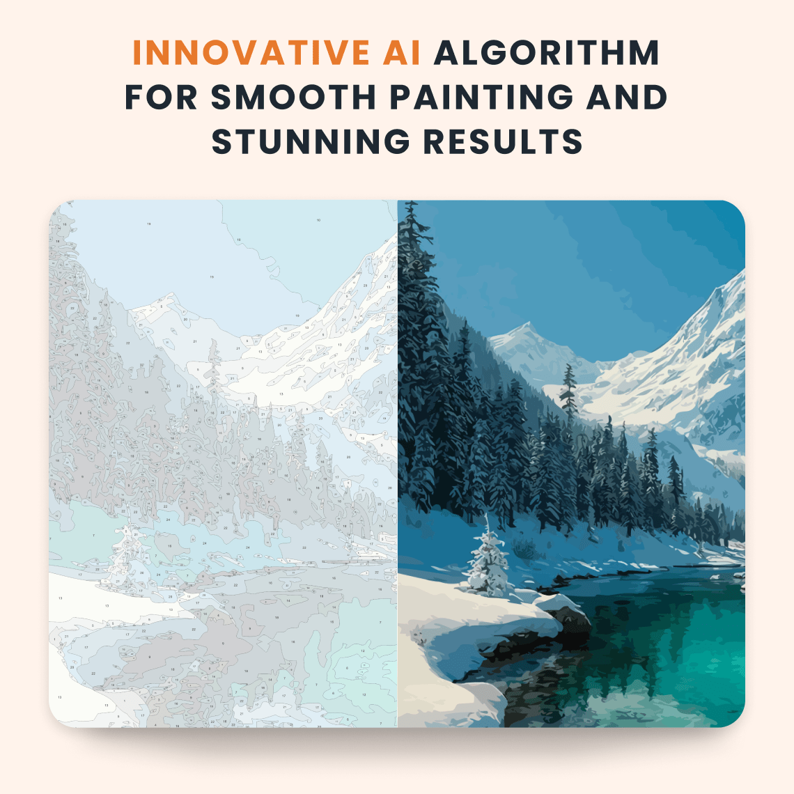 Paint by numbers - Winter River - MyArt