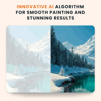 Paint by numbers - Winter River - MyArt