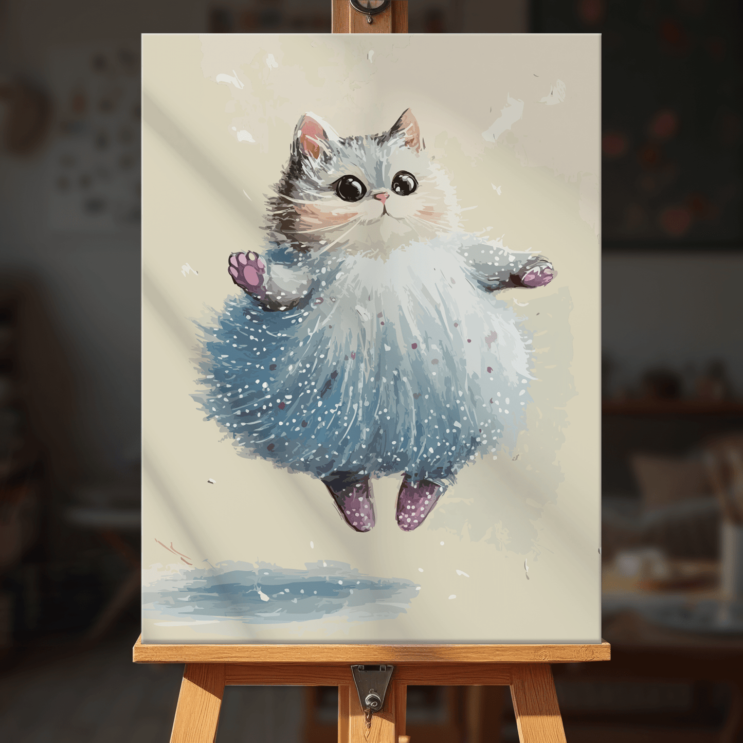 Paint by numbers - Winter Whiskers - MyArt