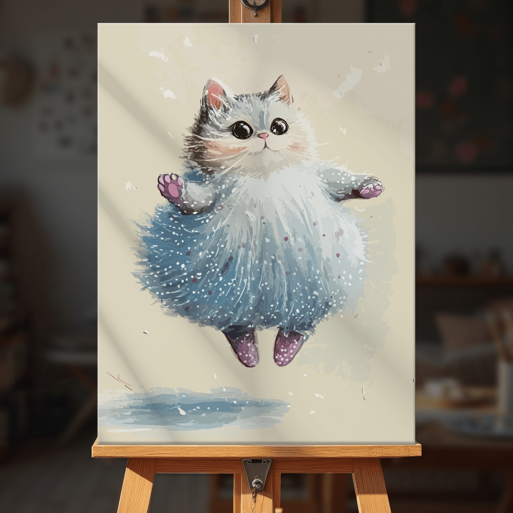 Paint by numbers - Winter Whiskers - MyArt