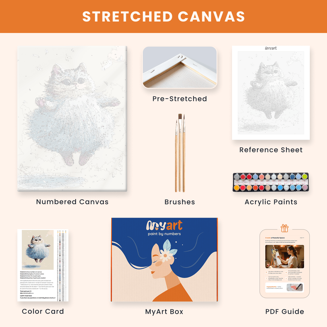 Paint by numbers - Winter Whiskers - MyArt